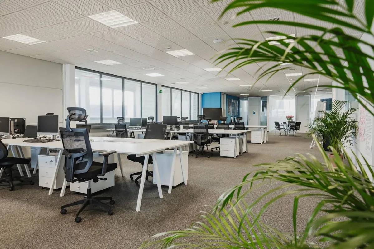 The workspace at Base 2